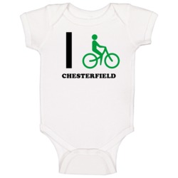 I Bike Chesterfield Tennessee Bicycle City Baby One Piece
