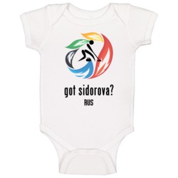 Anna Sidorova Rus Sochi Winter Olympic Curling Baby One Piece