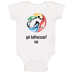 Calle Halfvarsson Swe Cross Country Ski Winter Olympics Baby One Piece