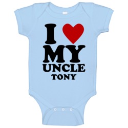 I Love My Uncle Tony Kids Baby One Piece I Love My Uncle Tony Kids Baby One Piece