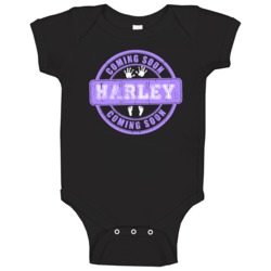 Harley Coming Soon Cute Maternity Baby One Piece Harley Coming Soon Cute Maternity Baby One Piece