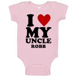 I Love My Uncle Robb Kids Baby One Piece I Love My Uncle Robb Kids Baby One Piece