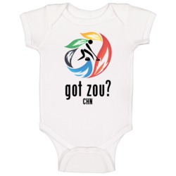 Dejia Zou Chn Sochi Winter Olympic Curling Baby One Piece Dejia Zou Chn Sochi Winter Olympic Curling Baby One Piece