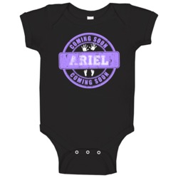 Ariel Coming Soon Cute Maternity Baby One Piece Ariel Coming Soon Cute Maternity Baby One Piece