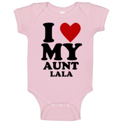 I Love My Aunt Lala Kids Baby One Piece I Love My Aunt Lala Kids Baby One Piece