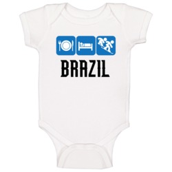 Brazil Cross Snowboarding Team Sochi Olympics Baby One Piece Brazil Cross Snowboarding Team Sochi Olympics Baby One Piece