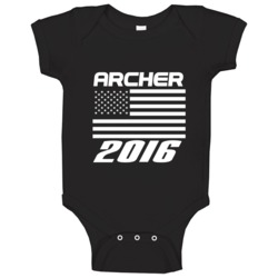 Archer 2016 Usa Last Name Baby One Piece Archer 2016 Usa Last Name Baby One Piece