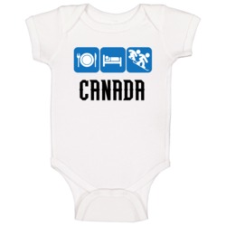 Canada Cross Snowboarding Team Sochi Olympics Baby One Piece Canada Cross Snowboarding Team Sochi Olympics Baby One Piece