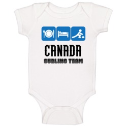 Canada Curling Team Winter Olympic Baby One Piece Canada Curling Team Winter Olympic Baby One Piece
