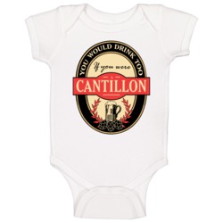 Drink If You Are A Cantillon Funny Beer Party Label Inspired Baby One 