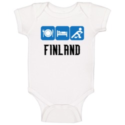 Finland Hockey Team Sochi Olympics Baby One Piece Finland Hockey Team Sochi Olympics Baby One Piece