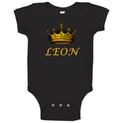 Leon King Fathers Day Dad Baby One Piece Leon King Fathers Day Dad Baby One Piece