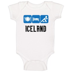 Iceland Hockey Team Sochi Olympics Baby One Piece Iceland Hockey Team Sochi Olympics Baby One Piece