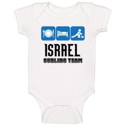 Israel Curling Team Winter Olympic Baby One Piece Israel Curling Team Winter Olympic Baby One Piece