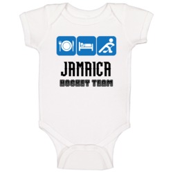 Jamaica Hockey Team Winter Olympic Baby One Piece Jamaica Hockey Team Winter Olympic Baby One Piece