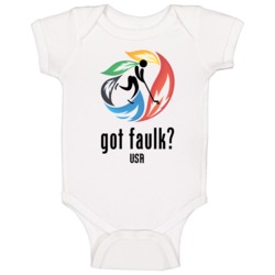 Justin Faulk Usa Olympic Hockey Baby One Piece Justin Faulk Usa Olympic Hockey Baby One Piece