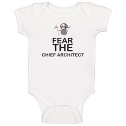 Fear The Chief Architect Occupation Baby One Piece Fear The Chief Architect Occupation Baby One Piece