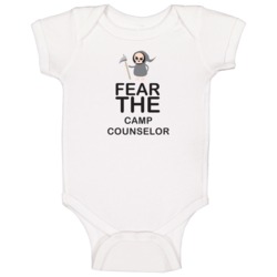 Fear The Camp Counselor Occupation Baby One Piece Fear The Camp Counselor Occupation Baby One Piece