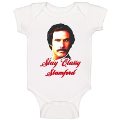 Stay Classy Stamford Anchorman Ron Burgundy Baby One Piece Stay Classy Stamford Anchorman Ron Burgundy Baby One Piece