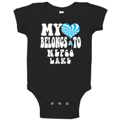 My Heart Belongs To Nepco Lake Wisconsin Baby One Piece My Heart Belongs To Nepco Lake Wisconsin Baby One Piece