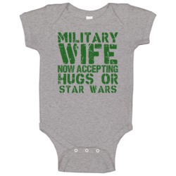 Military Wife Star Wars Alcohol Baby One Piece Military Wife Star Wars Alcohol Baby One Piece