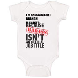 Assistant Branch Manager Badass Job Title Fun Baby One Piece Assistant Branch Manager Badass Job Title Fun Baby One Piece