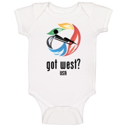 Tucker West Usa Olympic Luge Baby One Piece Tucker West Usa Olympic Luge Baby One Piece