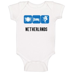 Netherlands Slopestyle Snowboarding Team Sochi Olympics Baby One Piece Netherlands Slopestyle Snowboarding Team Sochi Olympics Baby One Piece