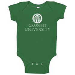 Crossfit University Athletic Academic Logo Baby One Piece Crossfit University Athletic Academic Logo Baby One Piece