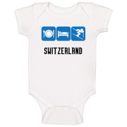 Switzerland Slalom Ski Team Sochi Olympics Baby One Piece Switzerland Slalom Ski Team Sochi Olympics Baby One Piece