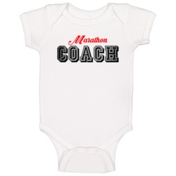 Marathon Coach Sports And Hobbies Athletic Style Baby One Piece Marathon Coach Sports And Hobbies Athletic Style Baby One Piece