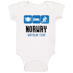 Winter Olympic T Shirt Norway Biathlon Team Baby One Piece Winter Olympic T Shirt Norway Biathlon Team Baby One Piece