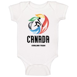 Canada Curling Team Winter Olympics Sochi Baby One Piece Canada Curling Team Winter Olympics Sochi Baby One Piece