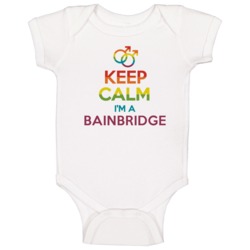 Keep Calm Im A Bainbridge Last Name Gay Pride Lgbt Baby One Piece Keep Calm Im A Bainbridge Last Name Gay Pride Lgbt Baby One Piece