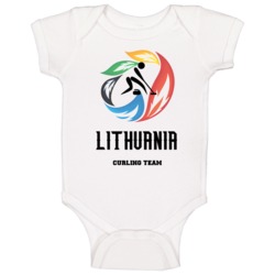 Lithuania Curling Team Winter Olympics Sochi Baby One Piece Lithuania Curling Team Winter Olympics Sochi Baby One Piece