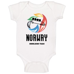 Norway Bobsleigh Team Winter Olympics Sochi Baby One Piece Norway Bobsleigh Team Winter Olympics Sochi Baby One Piece