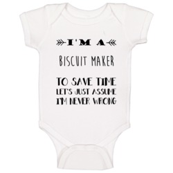Im A Biscuit Maker To Save Time Job Baby One Piece Im A Biscuit Maker To Save Time Job Baby One Piece
