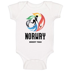 Norway Hockey Team Winter Sochi Olympics Baby One Piece Norway Hockey Team Winter Sochi Olympics Baby One Piece
