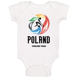 Poland Curling Team Winter Olympics Sochi Baby One Piece Poland Curling Team Winter Olympics Sochi Baby One Piece