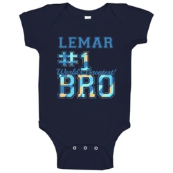 Number One Greatest Brother Lemar Sibling Name Baby One Piece Number One Greatest Brother Lemar Sibling Name Baby One Piece