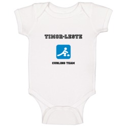 Timor-leste Curling Team Winter Sochi Olympics Baby One Piece