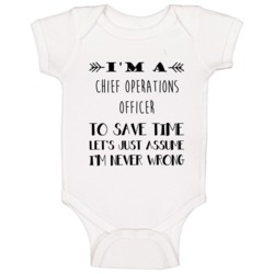Im A Chief Operations Officer To Save Time Job Baby One Piece