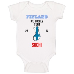 Finland Ice Hockey Team 2014 Sochi Baby One Piece Finland Ice Hockey Team 2014 Sochi Baby One Piece