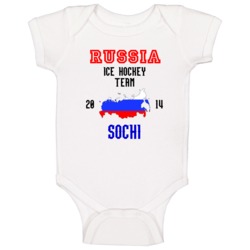 Russia Ice Hockey Team 2014 Sochi Baby One Piece Russia Ice Hockey Team 2014 Sochi Baby One Piece