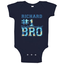 Number One Greatest Brother Richard Sibling Name Baby One Piece Number One Greatest Brother Richard Sibling Name Baby One Piece