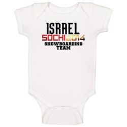 Israel Snowboarding Team 2014 Sochi Baby One Piece Israel Snowboarding Team 2014 Sochi Baby One Piece
