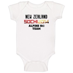New Zealand Alpine Skiing Team 2014 Sochi Baby One Piece New Zealand Alpine Skiing Team 2014 Sochi Baby One Piece