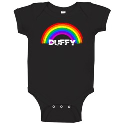 Duffy Rainbow Pride Name Baby One Piece Duffy Rainbow Pride Name Baby One Piece