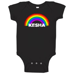 Kesha Rainbow Pride Name Baby One Piece Kesha Rainbow Pride Name Baby One Piece