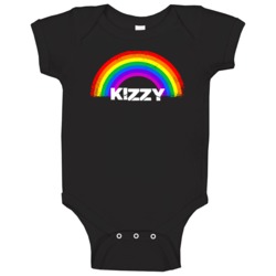 Kizzy Rainbow Pride Name Baby One Piece Kizzy Rainbow Pride Name Baby One Piece
